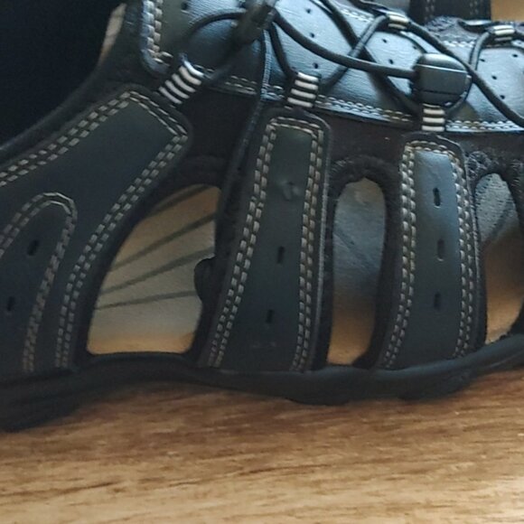 Anthony Luca Italy men size 43 black velcro breathable shoes EUC hiking - Picture 4 of 11